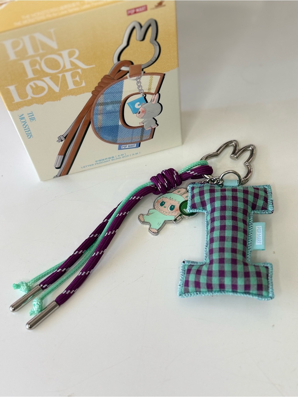 The Monster Pin For Love keychain. Letter I . New and Confirmed !